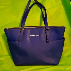 Blue Michael Kors Purse